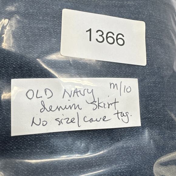 Old Navy Jean Skirt Size 10 Straight Y2K Grunge Streetwear Edgy Retro Minimalist - Picture 15 of 15